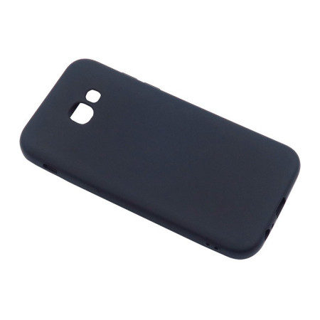 Husa Samsung Galaxy A3 2017 Full Silicone 360 Negru + Folie de protectie