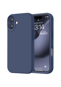 Husa de Protectie Matte TPU, Flippy, pentru Apple iPhone 16 Plus, Protectie Camera, Antisoc, Antizgariere, Antialunecare, Acoperire Completa, Albastru