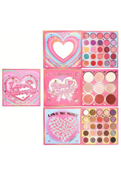 Paleta de Farduri Kevin&Coco, 59 culori, Stil Carte, 3 Straturi, Pudra Compacta, Clasic, Fara Sulfati, 14 x 14 cm, 80 g, multicolor