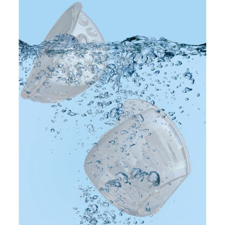 Colector lapte matern silicon alimentar, 80 ml, anti-debordare, confort mama, transparent