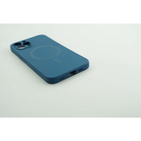 Husa protectie Flippy compatibila cu Apple iPhone 12 Pro Max Mag Safe Silicone Albastru
