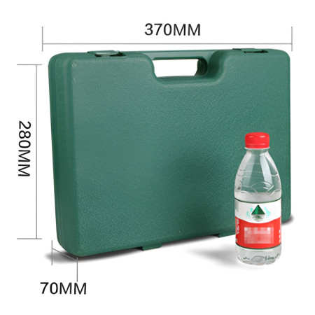 Set 12 Unelte Grădină cu Cutie de Depozitare, PVC & Oțel A3, 38x29 cm, Verde Deschis – Plantare, Sol, Îngrijire Plante