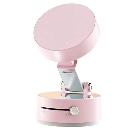 Suport magnetic Flippy pentru  telefon, pliabil si retractabil pe ambele parti, pentru toate telefoanele mobile, roz