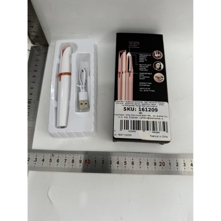 Trimmer Facial, Flippy, pentru Sprancene, Incarcare USB, 1.5 x 13 cm, din ABS, Alb