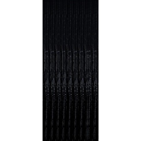 Perdea Franjurata, Flippy, Model Decor Petrecere, pentru Fundal de Poze, Amenajare Colorata a Petrecerii, Dimensiune 100x200 cm, Negru