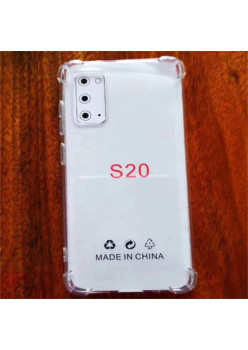 Husa protectie pentru Samsung S20, Flippy, TPU, Antisoc, Protectie colturi, Rezistenta la impact, 1.5 mm, Transparenta
