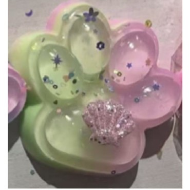 Jucarie Antistres Squishy, Flippy, cu Revenire Lenta, Labuta de Pisica Pufoasa, 7.5 cm, Ambalaj Transparent, Model 270511, Multicolor