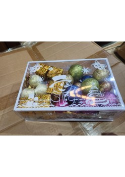 Set Ornamente Brad, Multicolor, Model 1