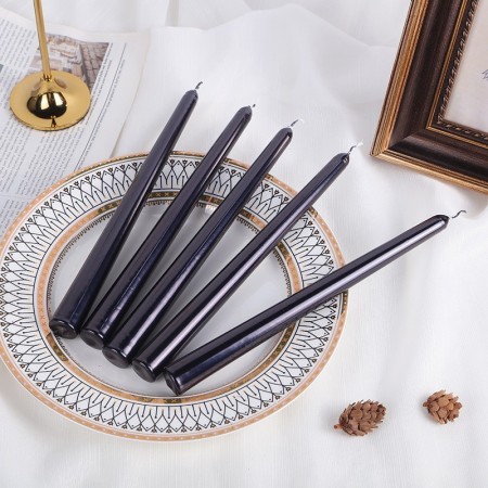 Lumanare Decorativa, Flippy, pentru Masa, 25 cm, din Parafina, fara Fum, Ardere 7.5h, Negru