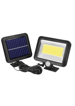 Lumina cu incarcare solara, 100 LED cu 1 grila pe inductie, montaj pe perete, Flippy