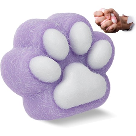 Jucarie Interactiva Squishy, Flippy, Model Cat Paw, Revenire Lenta, din TPR, +3 Ani, 7.5 cm, Textura Puf, Mov