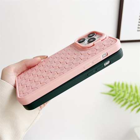 Husa de Protectie TPU, Flippy, pentru Apple iPhone 14 Plus, 3D Cube, cu Inel, Protectie Camera, Antisoc, Antizgariere, Antialunecare, Acoperire Completa, Roz