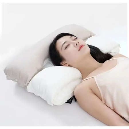 Perna Ortopedica 3 in 1, Flippy, Strat Dublu, Protectie Cervicala, pentru Adulti, 45 x 70 cm, Gri