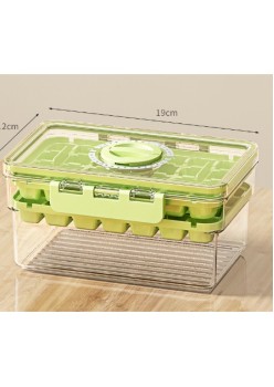 Formă De Gheață Flippy, Pentru Frigider, Din Material Alimentar, Cu Presiune, Mold De Gheață Cu Două Straturi, Culoare Verde Deschis