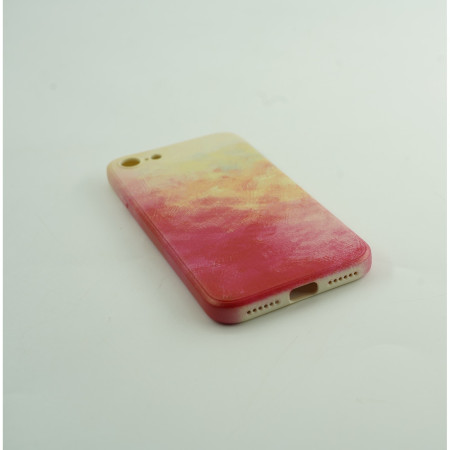Husa protectie Flippy compatibila cu Apple iPhone 7/8G/SE2020 Tpu Ombre, Roz/Galben