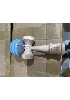 Kendama Ball Originala Stripe Bleu Lemn Fag Gri
