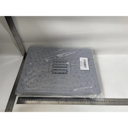 Suport Ergonimic pentru Picioare, Flippy, Plastic, cu Role de Masaj pentru Talpi, pentru Birou, Usor de Transportat, Detasabil, 33.5x24x12 cm, Gri