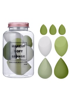 Set Buretei Machiaj, Flippy, Premium, 7 bucati, verde
