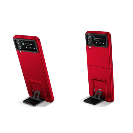 Husa de protectie Flippy, Pliere Tridimensionala, Multifunctionala, PC, pentru Samsung Galaxy Z Flip 5 , Rosu
