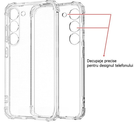 Husa de protectie Flippy, Airbag Shock Absorption, TPU, pentru Samsung Galaxy S21 FE 5G , Transparent