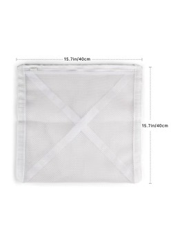 Sac pentru Spalare Incaltaminte, Flippy, Dimensiuni Mari, pentru Masina de Spalat, 40x40x1 cm, Alb