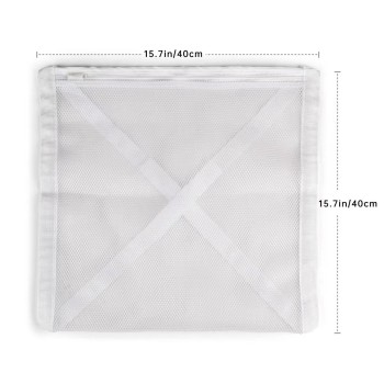 Sac pentru Spalare Incaltaminte, Flippy, Dimensiuni Mari, pentru Masina de Spalat, 40x40x1 cm, Alb