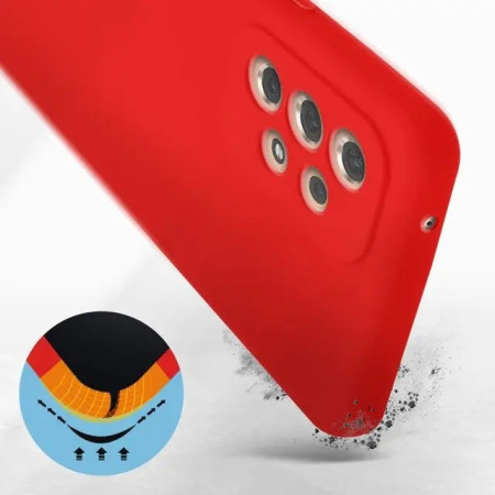 Husa protectie Flippy pentru Samsung A53 5G Liquid Silicone Rosu