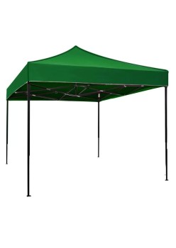 Cort pliabil pentru Evenimente, cadru metalic pentru curte si gradina, 2x2 m, Verde, Flippy