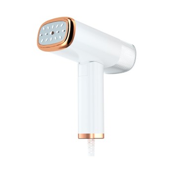Aparat de Calcat Vertical Portabil cu Abur, Flippy, Putere 1000W, Rezervor de 100 ml, Priza, Functie Anti Calcar si Auto Curatare, Pliabil, 15x17x7.5 cm, Alb