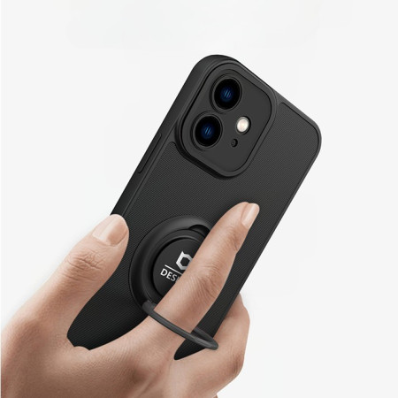 Husa Eagle Eye cu Stand pentru Motorola G22, Negru, Suport Auto Magnetic, Protectie Antisoc, Flippy