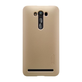 Husa Asus Zenfone 2 ZE500CL Nillkin Frosted Shield Auriu + Folie de protectie