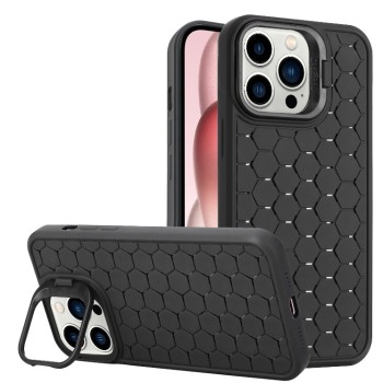 Husa de Protectie TPU, Flippy, pentru Samsung Galaxy S24 Ultra, 3D Cube, cu Inel, Protectie Camera, Antisoc, Antizgariere, Antialunecare, Acoperire Completa, Negru
