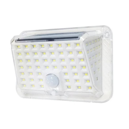 Lampa solara de perete Flippy, 90 LED-uri SMD, senzor de miscare, IP65, 1200mAh, material ABS, lumina alb rece, alb