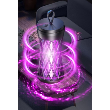 Lampa Anti-Insecte, Flippy, Lumina UV, Electrica, Incarcare USB, 5V, 1A, Silentioasa, 12 x 6 m, Gri