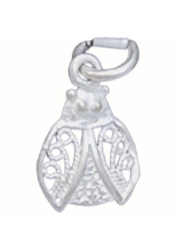 Pandantiv din Argint 925 Jolie Silver, Model Buburuza Filigran, 17 x 10 mm, 0.6 g