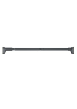 Bara Telescopica Multifunctionala, Flippy, din Otel Inoxidabil si ABS, Utilizare Universala, Extensie 185 - 205 cm, Fara Perforare Perete, Gri