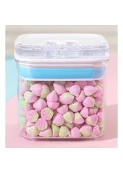 Cutie de Depozitare Alimente, Flippy, 0.5L,  cu capac, 10x10x10.5 cm, 250g, Transparenta