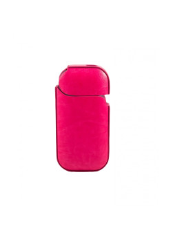 Husa Flippy pentru IQOS 2.4 Plus, Capac de Protectie, Anti Soc si Zgarieturi, din Piele Ecologica, 43 g, 12 x 6 x 2.5 cm, Roz