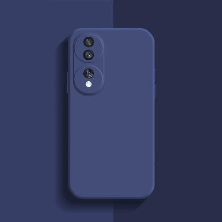 Husa de Protectie, Flippy, pentru Honor 70, Liquid Silicone, cu Microfibra pe Interior, Protectie Antisoc, Compatibil Incarcare Wireless, Albastru