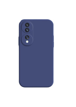 Husa de Protectie, Flippy, pentru Honor 70, Liquid Silicone, cu Microfibra pe Interior, Protectie Antisoc, Compatibil Incarcare Wireless, Albastru