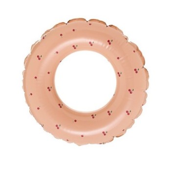 Colac de inot gonflabil pentru copii, Portocaliu, Model cu cirese,, diametru 66 cm