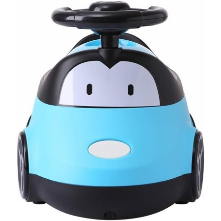 Olita pentru Copii, Flippy, +1an, Portabila, Design Masinuta cu Capac, Model Prietenos, Non-Toxic, Compartiment Detasabil, Usor de Curatat, Albastru