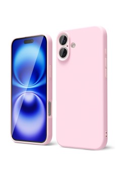 Husa de Protectie Matte TPU, Flippy, pentru Apple iPhone 16 Plus, Protectie Camera, Antisoc, Antizgariere, Antialunecare, Acoperire Completa, Roz