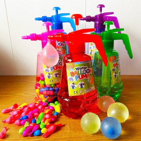 Set 300 de Baloane cu Apa, Flippy, Rezervor de Apa de Umplut, 1.5L, Autosigilate, 34 x 27 x 10 cm, Multicolor