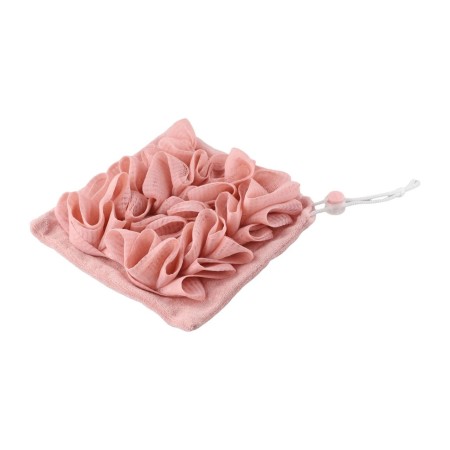 Prosop de Baie, Flippy, 2in1, cu Burete din Plasa, 17 x 17 cm, Roz