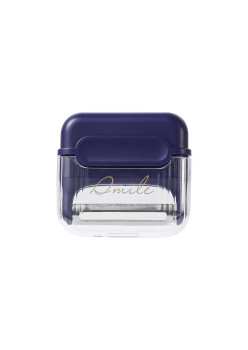 Decojitor/Curatator manual de legume si fructe, Flippy, portabil, cu magnet, doua lame, Inox, Mov, 6.7x6x1.6 cm