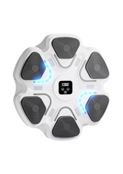 Aparat Box Cu Muzica, Montabil pe Perete, Flippy, Alb, Difuzor, Bluetooth, Iluminare LED, 38 x 27 x 32 cm, Manusi Incluse