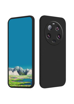 Husa de Protectie, Flippy, pentru Xiaomi 14 Ultra, Liquid Silicone, cu Microfibra pe Interior, Protectie Antisoc, Compatibil Incarcare Wireless, Negru