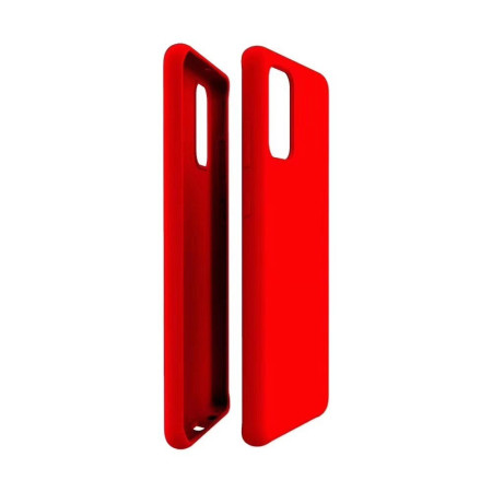 Husa protectie Flippy compatibila cu Samsung Galaxy S21 Ultra Liquid Silicone Case Rosu