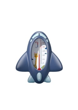 Termometru pentru Baie, Flippy, Plutitor, Rezistent la apa, Multifunctional, Model Avion, 11x10x4 cm, Albastru